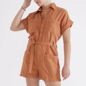 Etica oversized adeya utility romper hazel size small
